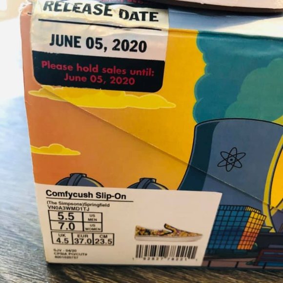 The Simpsons VANS comfycush slip on shoes 7 - Picture 7 of 7